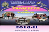 UNIVERSIDAD NACIONAL AMAZONICA DE MADRE DE DIOSacademico.unamad.edu.pe/admision/src/docs/prospectos/PROSPECTO 2016... · INSTRUCCIONES PARA EL EXAMEN DE ADMISIÓN ... través del