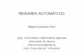 RESUMEN AUTOMÁTICO - cs.upc.edumfuentes/cgi-bin/articles_presentacions/Resumen... · unidades más relevantes e incluirlas en el resumen D. Marcu, 1997, 1999. Proceso de segmentación