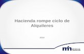 Hacienda rompe ciclo de Alquileres - Ministerio de Hacienda Proyecto... · Montos pagados por el Ministerio de Hacienda en los últimos 9 años por concepto de alquileres (2006-2014)