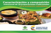 Caracterización y composición - m.icbf.gov.co · del país, incluyendo preparaciones con ingredientes autóctonos como el Pirarucú, el Cuy, el Chivo, el Chiguiro y el Bocachico