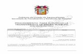 PROCEDIMIENTO: PARA AUTORIZAR LA TRANSFERENCIA DE BIENES ... · Este Procedimiento se desprende del Proceso CGE-DGPS-P01 Control de Bienes Muebles e Inmuebles, ... Solicitud de Baja