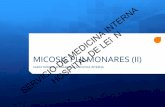 INTERNA MEDICINA DE LEîN …“N&! Pneumocystisjirovecci:hongoqueadoptadosformas! Quística,concuerposovalesensuinterior(esporozoíto! Extraquística(Trofozoíto) ... MANIFESTACIONESCLÍNICAS!