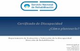 Certificado de Discapacidad - sap.org.ar Adolescencia/JUE/JUE... · CIDDM CIE-10 . CIF Clasificación Internacional del Funcionamiento, la Discapacidad y la Salud. ... El respeto