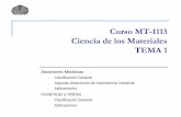 Curso MT-1113 Ciencia de los Materiales TEMA 1gecousb.com.ve/guias/GECO/Materiales (MT-1113)/Material Teórico... · Y ACEROS, ALEACIONES DE ALUMINIO, LAS DE MAGNESIO, LAS DE TITANIO,