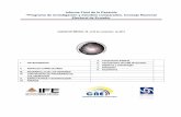 Informe Final de la Pasantía Programa de investigación y …portalanterior.ine.mx/.../Informe_Final_Ecuador_Inv.pdf · 2014-07-23 · Informe Final de la Pasantía ... - Financiamiento