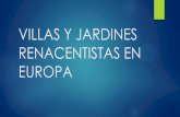 VILLAS Y JARDINES RENACENTISTAS EN EUROPA · FUENTES Fariello, Francesco, La Arquitectura De Los Jardines, Editorial Reverte, Barcelona, 2004.