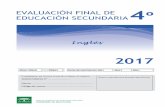 EDUCACIÓN SECUNDARIA EVALUACIÓN FINAL DE ... - gae.anaya… · Consejería de Educación I Agencia Andaluza de Evaluación Educativa INSTRUCCIONES En este cuadernillo vas a encontrar