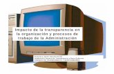 Impacto de la transparencia en la organización y procesos de trabajo de ...16ce9615-e64d-4733... · Subdirector General de Transparencia y Buen Gobierno CONSEJO DE TRANSPARENCIA