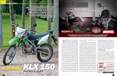 KawasakiKLX 150 - La Revista De Motos KLX150... · sabíamos que se trataba de una nueva generación que nada tenía que ver con la exitosa ... por lo resbaloso del pantano y lo pendiente