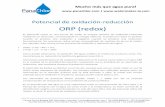 ORP (redox) - panachlor.companachlor.com/wp-content/uploads/pdf/Potencial de Oxido Reduccion... · Potencial de oxidación-reducción ORP (redox) ... Formas químicas del cloro libre