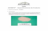 AZOMITE - Especificaciones de Productoagronatturalia.com/inicio/application/files/7514/6785/7870/Azomite... · Es un producto mineral natural cuya composición es un Alumino-Silicato