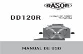 DD120R UNIDAD DE CORTE TRIFÁSICA - rasor-cutters.com · reduce al mínimo las vibraciones, haciendo la unidad de corte conforme a la Directiva Euro-pea n°2002/44/CE sobre los riesgos