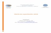 Oferta de capacitación 2018 - uned.ac.cr · Propósito: Incrementar los conocimientos intermedios de estadística inferencial, con énfasis en la aplicación de métodos y técnicas