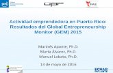 Actividad emprendedora en Puerto Rico: Resultados del ...gem.uprrp.edu/wp-content/uploads/2015/11/Presentacion-GEM-2015_13... · Global Entrepreneurship ... a n n m s n Faso a l a
