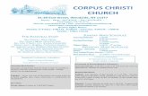 CORPUS CHRISTI CHURCH - ccwoodsideny.orgccwoodsideny.org/.../sites/69/2017/11/dec3_2017_corpuschristi.pdf · luz del amor de Cristo brille a través de nosotros, para que la presencia