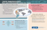 Respuesta de los CDC frente al zika: ¿ESTÁ EMBARAZADA? … · Respuesta de los CDC frente al zika ¿ESTÁ EMBARAZADA? Lea esta información antes de viajar Lo que sabemos sobre