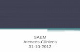 SAEM Ateneos Clínicos 31-10-2012 · The Endocrine Society 2010 . Gonadotrofinas hCG: 2500 U IM 2 veces/semana Purificada de orina embarazadas (+) Rec LH célula de Leydig ... FGF-R1