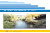 ANUARIO DE AFOROS 2014-15 - ceh-flumen64.cedex.esceh-flumen64.cedex.es/anuarioaforos/AnuarioMemoria.pdf · hidrológico 2005-06, y se completó con información sobre las características