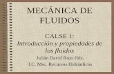 MECÁNICA DE FLUIDOS - RECURSOS HIDRÁULICOS - Principaljulianrojo.weebly.com/uploads/1/2/0/0/12008328/1.generalidades_i.pdf · estos dos mundos. Teniendo aún un ... fluidos comunes