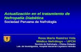 Actualización en el tratamiento de Nefropatía Diabética · Actualización en el tratamiento de Nefropatía Diabética Sociedad Peruana de Nefrología Rosa María Ramírez Vela