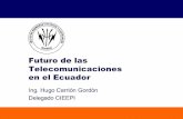 Futuro de las Telecomunicaciones en el Ecuador - Imaginar · Hugo Carrión Gordón - CIEEPI Predicciones… fallidas “Siendo más pesadas que el aire, las máquinas voladoras son