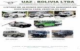 UAZ - BOLIVIA LTDAuaz-bolivia.com/attachments/Repuestos/Listado-Repuestos.pdf · 316000290902701 A-1369 Bisagra de goma metálica ... Depósito de aceite para dirección hidráulica