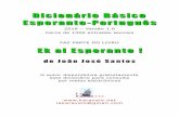 Dicionário Básico Esperanto-Português - Retejo de La ...joaojosesantos.net/pdf/jjsantos_lk_esp-por_(rv).pdf · Cerca de 1400 entradas lexicais FAZ PARTE DO LIVRO Ek al Esperanto