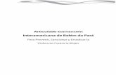Articulado Convención Interamericana de Belém do Pará Belem do... · plementación del Primer Plan Nacional de Igualdad de Oportunidades y Derechos del Uruguay, ... igualdades