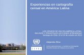 Experiencias en cartografía censal en América Latina · • Toma de fotos aéreas o imágenes satelitales para lograr una colección de imágenes de las cuales se extraen elementos