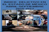 INDICE DELICTIVO EN EL ESTADO DE MÉXICO ABRIL … Indice... · robo de autos; el promedio mensual a nivel nacional fue de 1,204.7 robos de autos, de los cuales bajo este mismo tenor