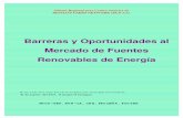 Barreras y Oportunidades al Mercado de Fuentes Renovables ...bun-ca.org/publicaciones/14.pdf · Oficina Regional para Centro América de BIOMASS USERS NETWORK (BUN-CA) Barreras y