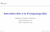 Introducción a la Esteganografía - cryptomex.orgcryptomex.org/SlidesSeguridad/IntroEstega.pdf · Lámina 3 Dr. Roberto Gómez Cárdenas Esteganografia • Area similar a la de criptología.