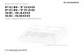 Manual del usuario PCR-T500 PCR-T520 SE-S400 SE-S800 · Marca registrada Los logotipos de SD y SDHC son marcas registradas de SD-3C, LLC. S-3 ... El uso continuo de un cable dañado