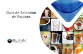 Guía de Selección de Equipos - bunn.com · Restaurante con servicio completo ... jarras Soft Heat ... Air Infusión es un innovador proceso de elaboración exclusivo de BUNN que