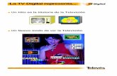 La TV Digital representa - electronica.ugr.eselectronica.ugr.es/~amroldan/asignaturas/curso01-02/tv2/material... · Fundamentos TV Digital Standard de codificación de audio y vídeo