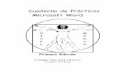 Cuaderno de PrÆcticas Microsoft Word · Grupo: Duración 45 min 1. Copia el siguiente texto: Microsoft Office 2000 es la œltima versión del conjunto de aplicaciones ofimÆticas