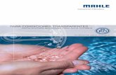 PARA CONDICIONES TRANSPARENTES - mabeconta.net · depuración manual o interrupciones del funciona-miento. Las versiones para agua potable del ﬁltro automático de MAHLE AKO están