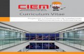 curriculum ciem resumen - ciem.com.mx · Precios Unitarios Proyectos Auxiliar Proyectista Soporte Técnico Informático Desarrollo ... -CONSTRULITA QUERÉTARO, S.A. DE C.V.-INSTITUTO