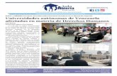 Zulia y Mérida Primeras Jornadas sobre Derechos Humanos en ...aulaabiertavenezuela.org/wp-content/uploads/2016/07/Informe... · Mg. Nelson Rivas Investigador Aula Abierta “Los