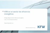 KfW en el sector de eficiencia energética - cepal.org · KfW en el sector de eficiencia energética Diálogo Regional sobre Eficiencia Energética Lima, 27 de octubre del 2014 Pascal