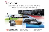 LISTA DE PRECIOS PVPR DE RADIOAFICIÓNswancom.eu/app/download/5802032019/Lista+precios+ICOM+radioafición... · Amplificador lineal de HF y 50MHz de 1 KW con acoplador de ante- ...
