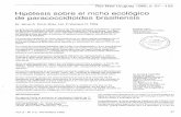 Hipótesis sobre el nicho ecológico de paracoccidioides ... · nismos heterotermos citados como posibles receptores (22). Entre las aves acuáticas, las pertenecientes a las familias