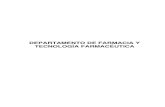 DEPARTAMENTO DE FARMACIA Y TECNOLOGÍA …campus.usal.es/~memoria/0910/06_investiga/Departamentos/Farmacia_y... · • Mantenimiento y mejora del sistema de notificación y aprendizaje