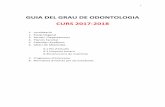 GRAU DE ODONTOLOGIA - uv.es · 1 GUIA DEL GRAU DE ODONTOLOGIA CURS 2017‐2018 1. Localització 2. Equip Deganal 3. Serveis i Departaments 4. Planols Facultat