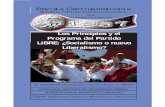 Los Principios y el Programa del Partido LIBRE ... 14.pdf · En Honduras, el desarrollo del partido LIBRE, está relacionado directamente con la crisis económica y social. Y en El