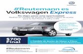 Volkswagen #Reutemann es VolkswagenExpressreutemann.com.ar/uploads/catalogues/4a64c284c8a0454875017b142a6227... · Volkswagen $700 Final > Cambio de Aceite de Motor y Filtro. (Aceite