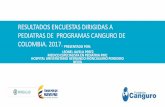 RESULTADOS ENCUESTAS DIRIGIDAS A PEDIATRAS DE …fundacioncanguro.co/wp-content/uploads/2018/02/Encuesta-pediatras... · resultados encuestas dirigidas a pediatras de programas canguro