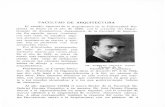 FACULTAD DE ARQUITECTURA · FACULTAD DE ARQUITECTURA El estudio especial de la Arquitectura en la Universidad Na-cional se inició en el año de 1929, con la creación del Depar-