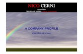 NCA Nicolo Cerni Presentazione ESP [modalit compatibilit ]) · NICO CERNI Associates Aufrichtigund beständig, sincere etconstanter A COMPANY PROFILE 06/11/2013  1  cerni.com