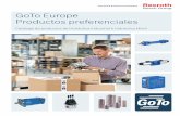 GoTo Europe Productos preferenciales · a través de los medios habituales de Bosch Rexroth, o de nuestros distribuidores ... Sensores y transmisores de señal 132 Accesorios electrónicos